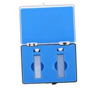 ERINGOGO 2pcs Glass Cuvette for Spectrophotometer Transparent Optical Standard Cell Laboratory Glassware for Precise Spectral Analysis