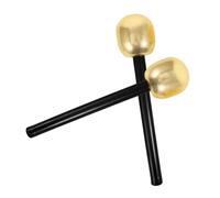 ERINGOGO 2pcs Gold Fake Microphone Prop Set for Boys and Girls Pretend Play and Party Performance, Simulated Microphone Model for Children's Festival and Dance Show Accessories