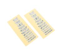 ERINGOGO 2pcs Guitar Fretboard Stickers Electric Acoustic Guitar Inlay Note Markers Fretboard Decals for Beginner Practice Music Accessories