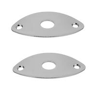 ERINGOGO 2pcs Guitar Jack Cover Plates Shape Electric Guitar Accessories Easy Installation for Replacement of Broken Worn Out Socket Plates for Enhanced Playing