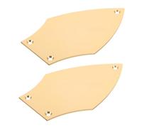 ERINGOGO 2pcs Guitar Truss Rod Cover with Iron Core Reinforced Neck Headstock Plate Bass and Electric Guitar Accessory for Stable Tuning and Vibration Resistance