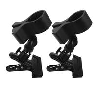 ERINGOGO 2pcs Hair Dryer Holder Stand 360 Degree Rotatable Design, Adjustable and Flexible Plastic and Metal Construction, Stable Base for Home and Bathroom Use, for Professional Barbers