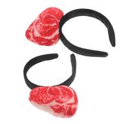 ERINGOGO 2pcs Halloween Headpiece Meat Modeling Hair Bands Soft Comfortable Food Costume Props for Cosplay Festival Party Photo Role Play