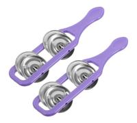ERINGOGO 2pcs Hand Cymbals for Purple Orff Percussion Instruments Authentic Sound Preschool Music Education Rhythm Development Musical