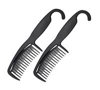 ERINGOGO 2pcs Hanging Combs for Hairdressers Black Household Combs for Women for Wet Dry Styling Material for Gentle Hair Care