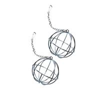 ERINGOGO 2pcs Hanging Rabbit Feeder Grass Rack Balls Stainless Steel Hay Holder Hanging Feeders for Small Animals Guinea Pigs Chinchillas