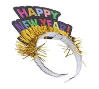 ERINGOGO 2pcs Happy Year Headband Lightweight Party Hair Accessory Comfortable Photo Prop for Family Friends Celebration and Group Photos