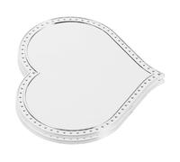 ERINGOGO 2pcs Heart Shaped Mirrors for Boys and Girls Small Makeup Mirror for Travel Tiles Safe Use at Home School