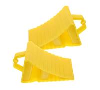 ERINGOGO 2pcs Heavy Duty Plastic Wheel Chock Blocks with Handle Non Slip Triangular Tire Thumper for Car Camper Rvs Trailers Portable Stable Parking Stopper