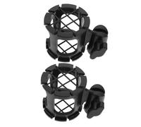 ERINGOGO 2Pcs Honeycomb Mic Shockmounts Vibration Microphone Holders Adjustable Plastic Shockproof Brackets for Microphones Capacitor Mic Support