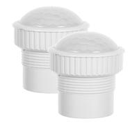 ERINGOGO 2pcs Human Detection Sensor Switch Case with Openhole Design Weather Resistant Plastic Housing for Outdoor Security Lighting Accurate Movement Sensing Easy Installation for Home