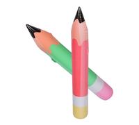 ERINGOGO 2pcs Inflatable Pencil for Parties Jumbo Pencil Props for Back to School Decorations Green Red Fun Classroom Decor Photo Props