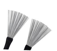 ERINGOGO 2pcs Jazz Drum Brushes with Wooden Handles Steel Wire Drum Brushes for Beginners and Professionals Durable Percussion Accessories for Various Music Styles