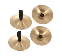 ERINGOGO 2pcs Kids Copper Finger Cymbals 5.5cm Mini Percussion Instruments for Children’s Dance, Party Music, and Rhythm Practice - Gold Color Musical Props for Boys and Girls