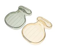 ERINGOGO 2pcs Kitchen Pot Lid Organizer and Utensil Holder for Countertop PP Material Multi-functional Spoon and Spatula Rest Space-saving Rack for Cooking Tools and Pan Covers