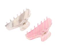 ERINGOGO 2pcs Large Hair Claw Clips Lightweight Plastic Strong Grip for Thick Hair Kawaii Ponytail Grab Bars Minimalist Decorative Accessories for Festivals