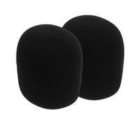 ERINGOGO 2pcs Large Sponge Microphone Covers Washable Windscreens Thickened Protective Mic Covers for Handheld Microphones Lightweight Replacement