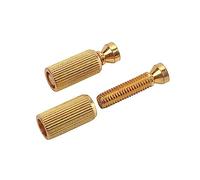 ERINGOGO 2pcs Locking Tremolo Bridge and Anchors for Electric Guitar Golden Suitable Replacement Parts for Tremolo Bridge System