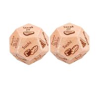 ERINGOGO 2pcs Meal Decision Dice for Fun Food Choices Game Dice for Group Gatherings Creative Dining Prop to Solve Meal Deciding Problems