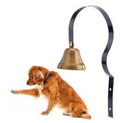 ERINGOGO 2pcs Metal Dog Training Doorbells for Potty Training and Communication Black for Housetraining and Pet Discipline Door Bells for Dogs and Service Use