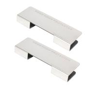 ERINGOGO 2pcs Metal Drum Hoop Protectors Silver Clamp Drum for Damage Prevention and Wear Resistance Secure Fit for Live Performances and Studio Practice