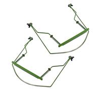 ERINGOGO 2pcs Metal Harmonica Holder Hands-free Neck Brace for 10-hole Mouth Organ Adjustable Frame for Musicians Practice Performance