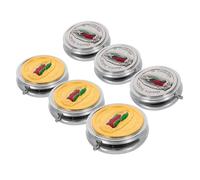 ERINGOGO 2pcs Metal Jewelry Box for Round Rosary Trinket Container with Protective Sturdy Build Multifunctional Keepsake Holder for First Communion and Daily Travel Use