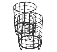 ERINGOGO 2pcs Metal Rabbit Hay Feeder Rack Matte Black Small Animal Food Holder for Guinea Pigs and Bunnies Hay Dispenser for Indoor Use