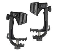 ERINGOGO 2pcs Microphone Arm Mount Clamp Drum Kit Microphone Fixing Clip for Angle Use