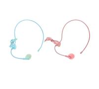 ERINGOGO 2pcs Microphone Headset Mic, Flexible Wired Boom for Voice Amplifier, 3.5mm Connector Headset Microphone for Singing, Speaking, Presentations