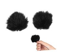 ERINGOGO 2pcs Microphone Windscreen Muff Lightweight Furry Mic Cover for Noise Reduction Design for Enhanced Microphone Protection for Outdoor Recording