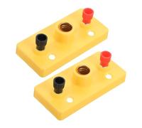 ERINGOGO 2pcs Mini Screw Bulb Socket Holders for Electricity Science Experiments Plastic Lamp Holders for Middle School Physics Easy to Use Series Lighting for Educational Use