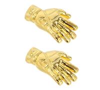 ERINGOGO 2pcs Mini Soccer Goalkeeper Gloves Trophy Gold Football Award Cups with Authentic European Design Space-saving Sports Prizes for Team Celebrations