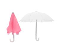 ERINGOGO 2pcs Miniature Doll Umbrella Toy Dollhouse Decorations Mini Umbrellas for Micro Scene for Doll Accessories