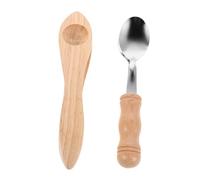 ERINGOGO 2pcs Montessori Wooden Percussion Spoons for Rhythm Learning and Coordination Compact Hand Percussion Instruments for Parties Family Fun Indoor and Outdoor Music Education