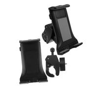 ERINGOGO 2pcs Motorcycle Phone Holder with Stable Clamp Angle Mobile Phone Mount for Bike and Motorbike Handlebar Black and Grey Brackets for Secure Navigation Viewing