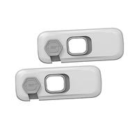 ERINGOGO 2pcs Multi-Purpose Safety Lock Baby Cabinet Locks with Self-Adhesive Abs Material, Practical Safety Latch for Kids to Hold Securely on Wardrobe and Refrigerator Doors in Home
