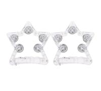 ERINGOGO 2pcs Musical Flashing Tambourines: LED Light up Star Tambourines Handheld Percussion Instrument Glow in The Dark Party Favors No Battery