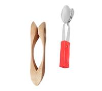 ERINGOGO 2pcs Musical Spoons Wooden Wind Spoon Metronome Educational Instrument for Adults Boys and Girls Party Games