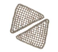 ERINGOGO 2Pcs Natural Grass Fibers Hammock Bed for Lizards Small Animal Sleeping Triangle Hammock Suitable for Bearded Dragons Geckos Iguanas Anoles with Easy Assembly and Cleaning