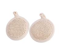 ERINGOGO 2pcs Natural Point Loofah Bath Towel for Shower Exfoliating Scrubber Towel Great for Body and Leg Cleaning Bathroom Supply
