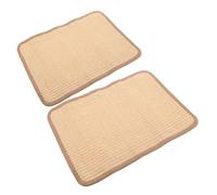 ERINGOGO 2pcs Natural Sisal Cat Scratching Pad Claw Care Mat for Cats Rabbits Guinea Pigs Multi-pet Bedding and Teeth Maintenance Indoor Floor Protector for Animals