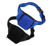 ERINGOGO 2pcs Neoprene Trainer Microphone Belt Pack for Workout Gym Instructor Mic Holder Zippered Waist Pocket for Outdoor Sports