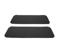 ERINGOGO 2pcs Non-slip Workout Mat for Treadmill and Elliptical Machine Textured Leather Shock Absorbing Mat for Floor Protection Noise Reduction and Stability Under Desk Stepper Use