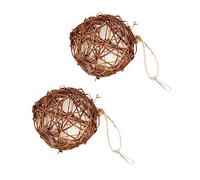 ERINGOGO 2pcs Outdoor Bird Nesting Material Balls for Wild Birds Cotton Filling Easy Hang Design Multi Purpose Nesting Aid for Hummingbirds and Garden Birdhouses Safe and Wear Resistant