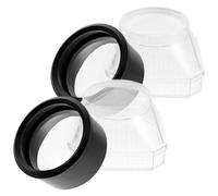 ERINGOGO 2Pcs Outdoor Bug Viewer Insect Case with Magnifier for Plastic Explorer Container for Catching and Observing Live Insects Flowers Leaves Coins Educational
