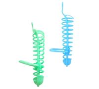 ERINGOGO 2Pcs Parrot Foraging Basket with Stand Rack, Indoor Outdoor Multi-Purpose Bird Feeding Basket for Parrots, Includes Blue and Green Ear Wheat Fruit Holder Suitable for Pet Birds