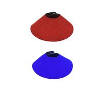 ERINGOGO 2Pcs Parrot Neckwear Soft Anti-scratch Collar Comfortable Bird Neck Protector in Red and Blue for Healing and Plucking Prevention