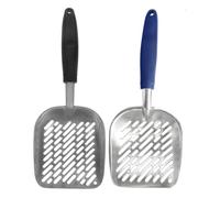 ERINGOGO 2pcs Pet Cat Litter Scoop Large Metal Sifting Scooper for Ever Clean Cat Litter