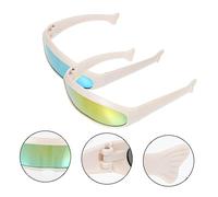 ERINGOGO 2Pcs Pet Cat Skiing Goggles Plastic Windproof Eye Protection Glasses for Outdoor Travel with Yellow and Suitable for Parties Cosplay and Windy Rides